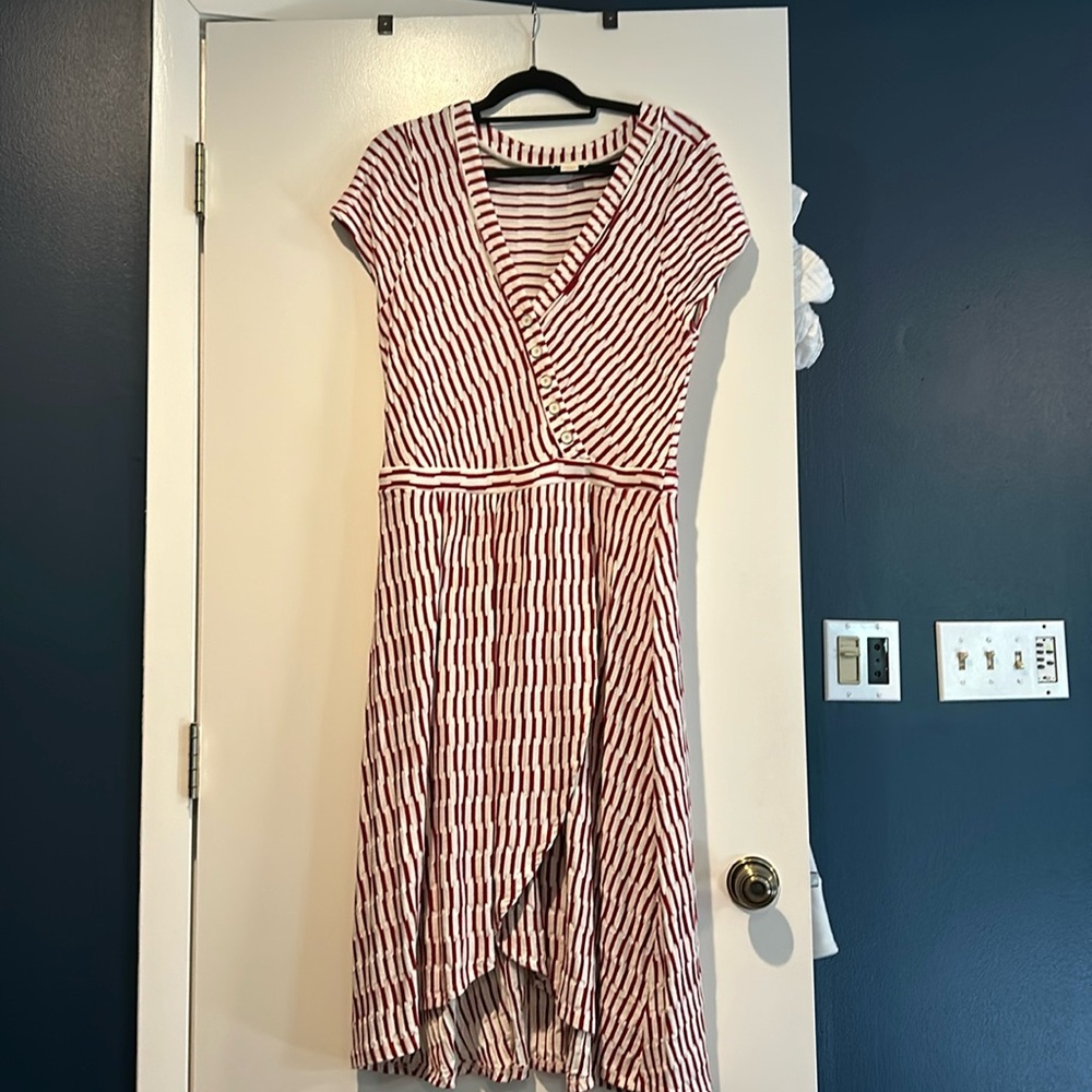 Anthropologie asymmetrical dress
